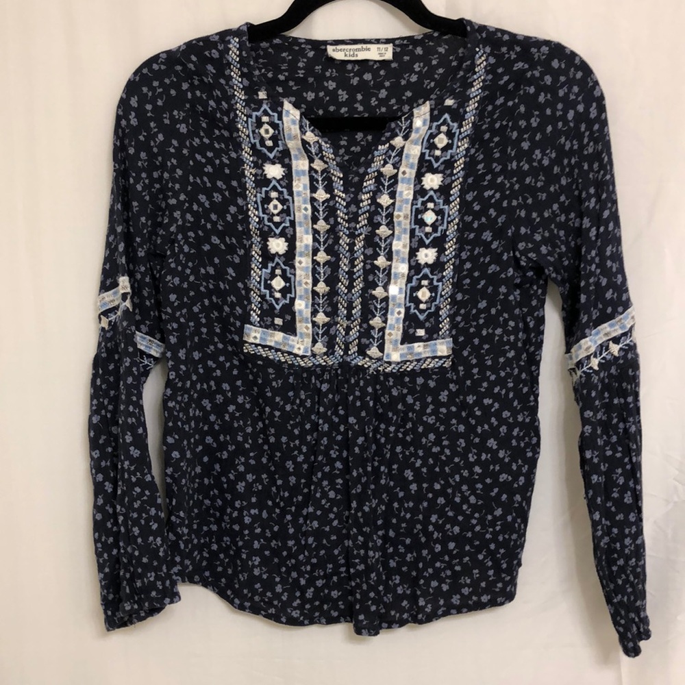 Girls Navy Top